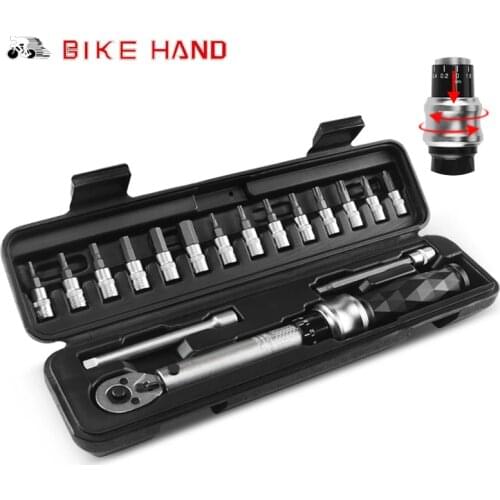 Bike Hand Bike Tools 1-25 NM Bike Ratchet Torque Wrench Kit Multi Tool Bicycle Repair Tools Hexagon Key Set Bike Accessories