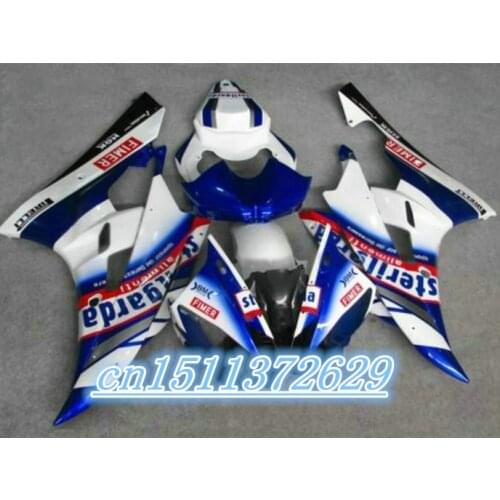For white blue black fairing kit for YZF R6 2006 2007 fairings set YZF-R6 06 07 2006 2007-Dor D injection