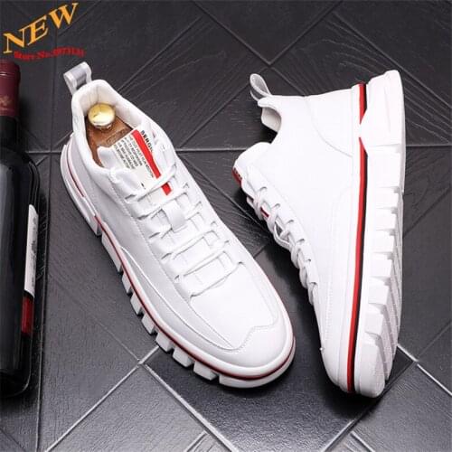 White Men Martin Shoes Fashion Sneakers Casual Shoes Hip Hop flats Tennis Zapatillas Hombre