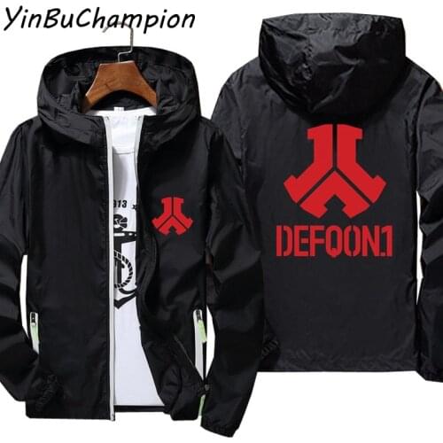 Defqon 1 Mens Summer Hooded Reflective Jacket Defqon Super Thin Windbreaker Coat Sunscreen Waterproof Jackets Oversized 6XL 7XL