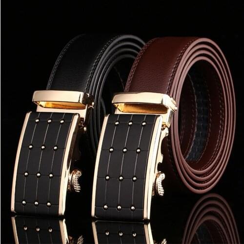 2021 Famous Brand Belt Men Top Quality Genuine Luxury Leather Belts for Men Strap Male Metal Automatic Buckle men belts