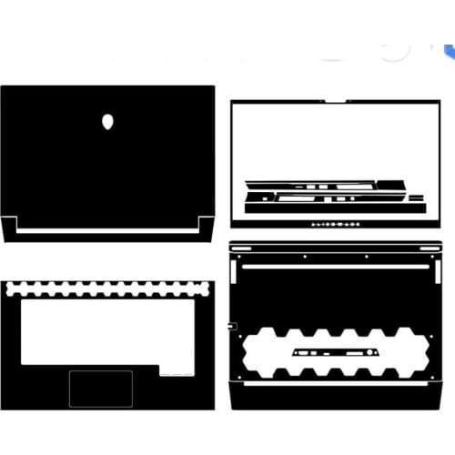 KH Laptop Sticker Skin Decals Cover Protector Guard for Dell Alienware M15 R4 2021 (FIT Cherry mechanical keyboard)