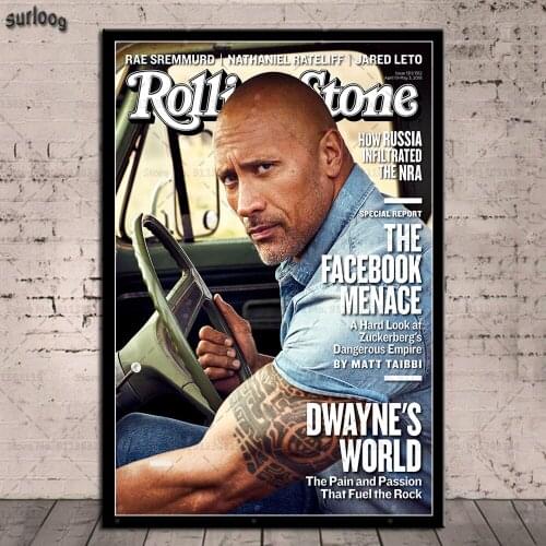 Wall Art Poster Rolling Stone Magazine Eminem Post Malone Lana Del Rey Picture Prints Canvas Painting for Living Room Home Decor