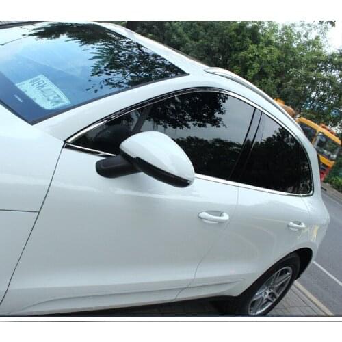 Stainless steel Exterior Window Sill Lid Trims 18pcs for porsche macan 2014 2015 2016 2017 2018
