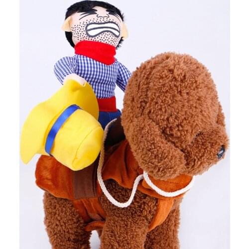 Novelty Halloween Dog Costumes Pet Clothes Cowboy Dressing Up Jacket Coats for Dogs Funny French Bulldog Teddy Puppy Clothing