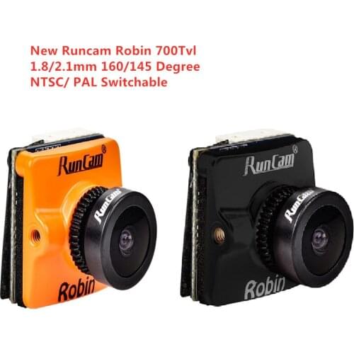 New RunCam Robin 700TVL 1.8mm 2.1mm 4:3 NTSC & PAL Switchable CMOS FPV Camera for RC FPV Racing Drone Models Parts
