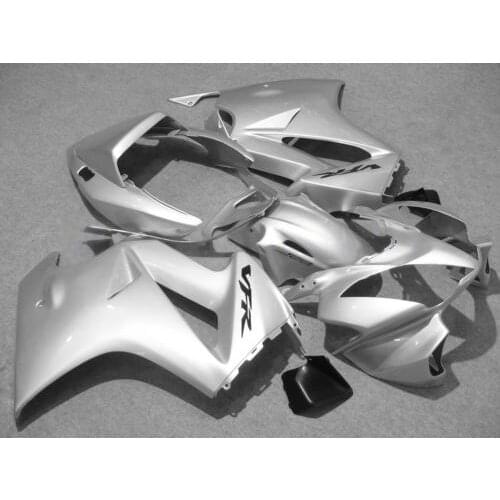 Motorcycle Fairing kit for VFR800 02 04 06 VFR 800 2002 2004 2006 ABS whole silver Fairings set+gifts HX01