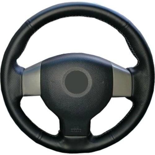 Artificial Leather car steering wheel braid for Old Nissan Tiida Livina Sylphy Note/Custom made Steering cover