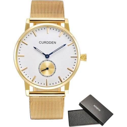 Wholesale Big Brand Luxury Watches Mens Fashion Stainless Steel Waterproof Minimalist Quartz Watch Relogio Masculino Ouro 2020