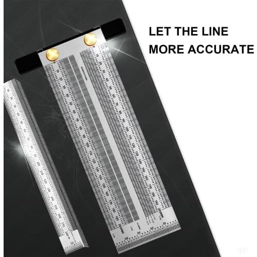 Carpenter Measuring Tool 90 Degree Square Angle Detection Ruler T-type Stainless Steel Convenient Carpentry Marking Protractors