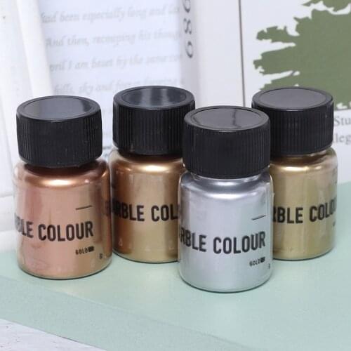 DIY Metallic Pearlescent Pigment For Metallic Colorant Dye Pearl Pigment UV Epoxy Material Silver/Red Copper/Copper Gold/Gold