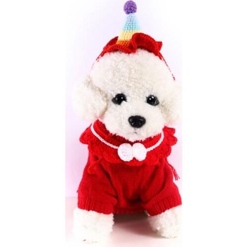 Personalized Pet Dog Cat Hat Autumn Knitted Hats Christmas Party Dog Cat Hat Pet Dress Up Accessories For Puppy Kitten Supplies