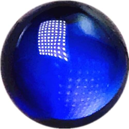 Blue corundum synthetic cabochon round shape gorgeous creative the unique stone gems artificial decorative stones charming