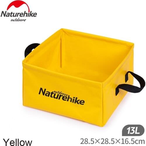 Naturehike 13L Portable Folding Basin Folding Washing Vegetibles Bucket Fishing Camping Car Wash Bucket Food Storage NH19SJ007