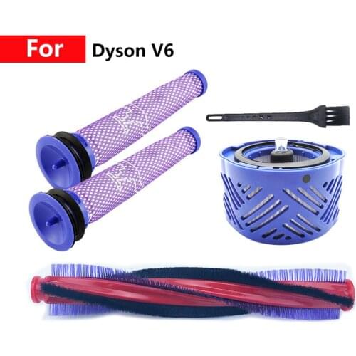 Replacement home Robot vacuum cleaner spare parts accessories Household Main brush front back hepa filter element for dsyon v6