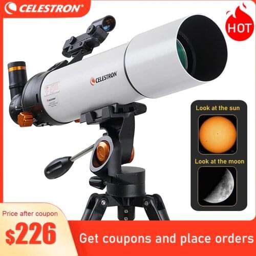 Celestron Astronomical Telescope Hd Zoom Break 80MM Caliber Outdoor High Enlargement Children Telescope 80500