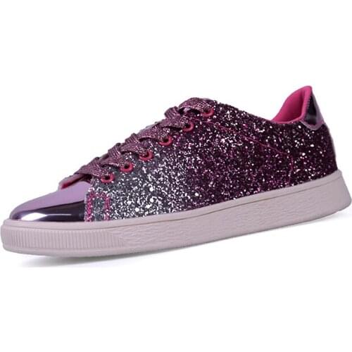 Tenis Mujer 2021 Tennis Shoes for Woman New Brand Sneakers Shiny Gold Pink Platform Chaussure Femme Deportivas Jogging Trainers