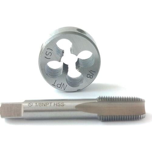1Pc 1/8 NPT Tap + 1Pc 1/8 NPT Die 1/8-27 NPT/Z British US Made Right Hand