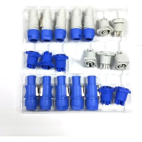 10 set PowerCON Type A NAC3FCA+NAC3MPA-1 Chassis Plug Panel adapter New