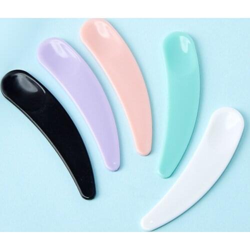 100Pcs/Lot Mini Face Cream Spoon Supply Essential Empty Container Plastic Refillable Bottle Cosmetic Container Accessories