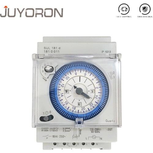 24 Hours 3-Module Time Switch SUL 181d Analog Segment Mechanical DIN RAIL With Power Reserve