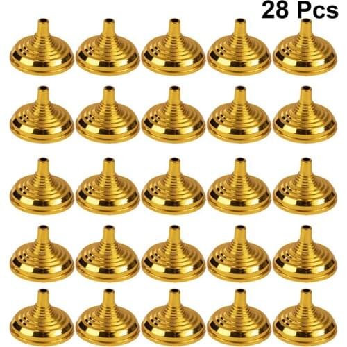 28 Pcs Gold Plated Round Flag Bracket Holder Flag Pole Holder Floor Rack Flagpole Brackets Gold Plated Round Flagpole Base