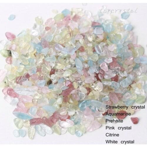 500g Colored Bulk Quartz Gravel Polished Crystal Aquarium Home Decoration