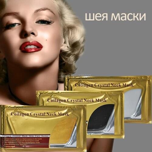 8pcs/lot Collagen Bionic Crystal Neck Mask Crystal Gel Neck Mask Moisturing Whitening Anti-wrinkle Mask