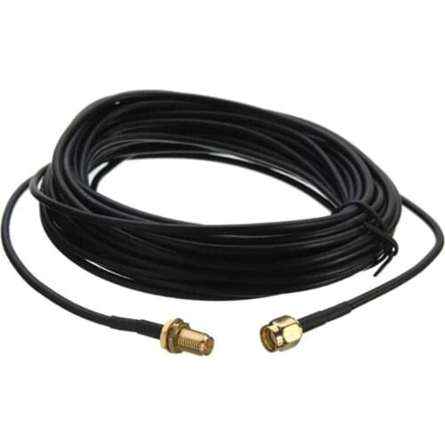 RP-SMA Male to Female RG174 WiFi Antenna Extension Coaxial Cable 1m/3m/6m/9m for Router Wireless Network Card Adapter