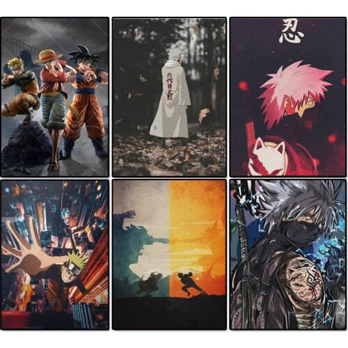 Anime Naruto Canvas Painting Kakashi Poster Mural Wall Art Picture Children Room Bedroom Home Decoration