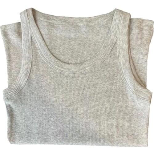 Basic 100% Cotton Tops Women Tank Tops M,L