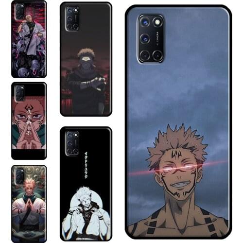 Ryomen Sukuna Jujutsu Kaisen Case For OPPO A91 A93 A83 A15 A31 A53 A9 A5 2020 F5 Find X3 Pro A52 A72 A3S A5S Cover Capa