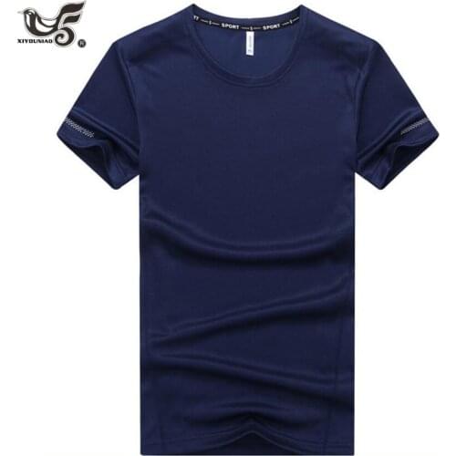 Plus size 7XL 8XL 9XL summer men quick dry casual t shirt Short Sleeve O-Neck T-Shirt Comfortable Solid Color Tops Tees clothing