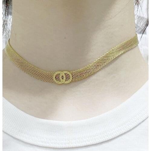 Hot Sell Fashion New Goddess Luxury Necklace For Women Jewelry Steel Gold Color Girl