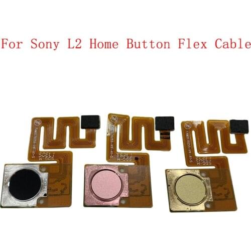 Home Button with Flex Cable Ribbon Assembly For Sony Xperia L2 H4311 H3311 H4331 H3321 Fingerprint Home Button Flex