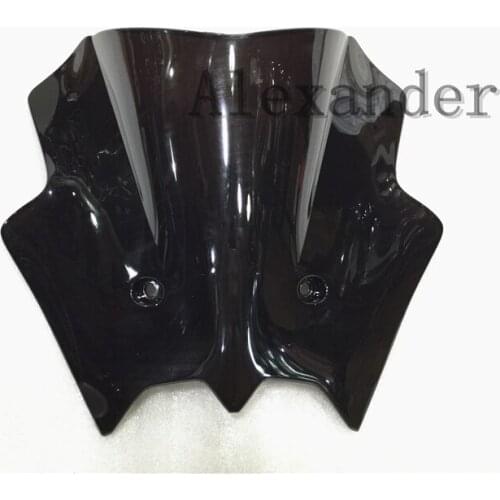 HotSale Freeshipping Windshield WindScreen Double Bubble For KTM DUKE 690 ktm 690 2012 2013 2014 2015 2016 13 14 15 16 Black