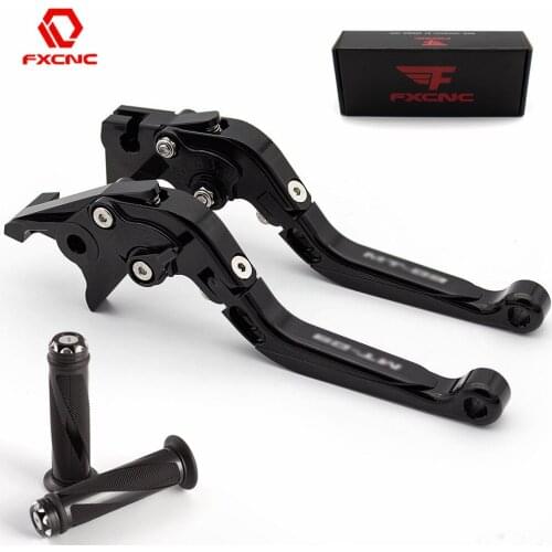 Logo FZ8 For Yamaha FZ8 2011 2012 2013 2014 2015 CNC Folding Extendable Motorcycle Brake Clutch Lever + Handle Grips
