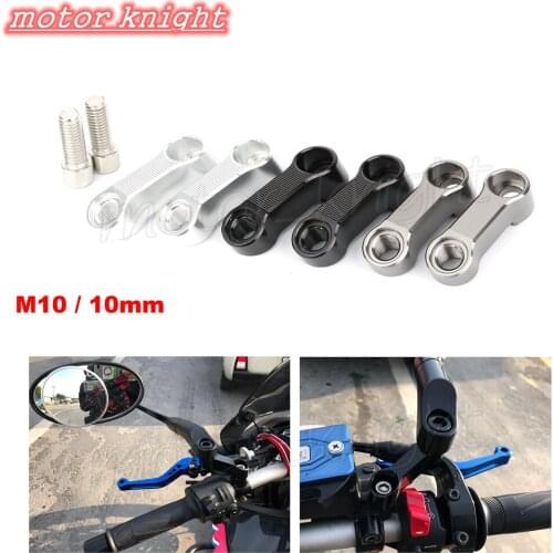 M10 40mm Mirror Extender Left Or Right View Past Your Elbows Motorcycle Bike universal