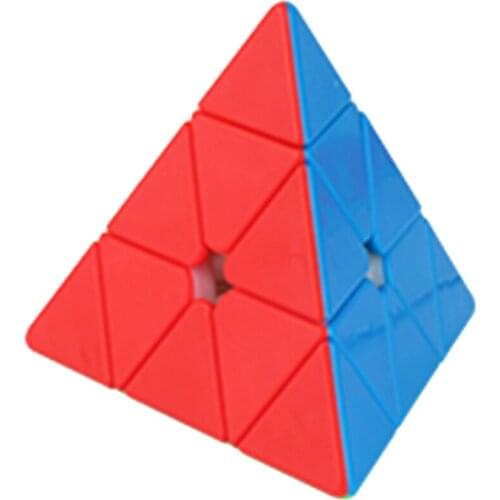 YuXin Huanglong Magnetic Pyramid Shape Magic Cube Puzzle Toy for Brain Training - Colorful Bright Red