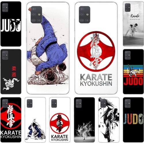 Karate Power Judo Muay Thai Soft TPU Phone Case for Samsung Galaxy A51 A71 A41 A31 A21S A11 A50 A70 A42 A20 e A30 A40 A80 cover