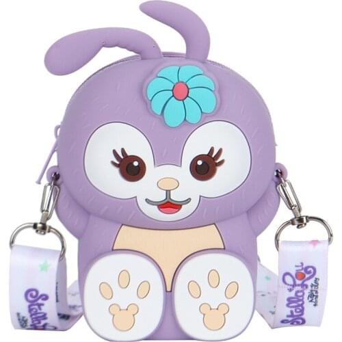 2021 New Cute Cartoon StellaLou Cute Baby Boy and Girls One-shoulder Messenger Bag Childrens Silicone Accessories Coin Purse