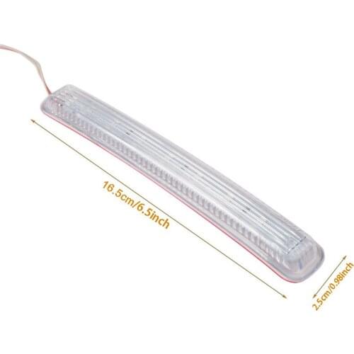 New LED Car Turn Signal Light Auto Rearview Mirror Indicator Lamp Soft Flashing FPC Universal Yellow 9 SMD Amber Light Source