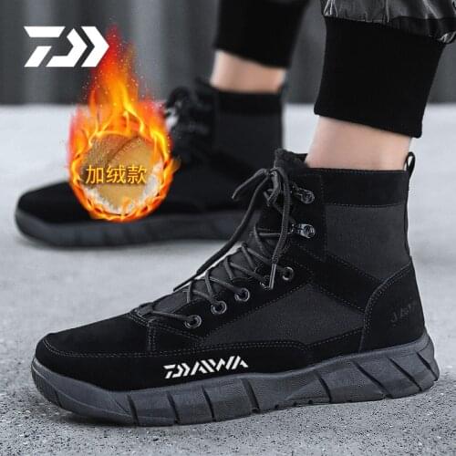 Autumn Winter 2020 New Tooling Boots Martin Boots Retro British Army Boots High Top Canvas Shoes Casual Mens Fishing Shoes