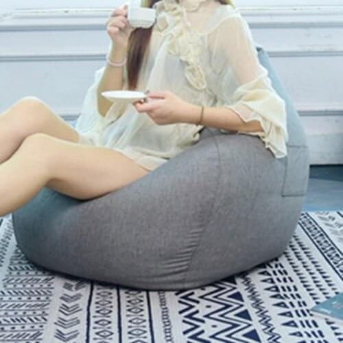 Thick cotton and linen lazy sofa cover, cloth cover, bean bag cover, sofa coat, removable and washable liner cover