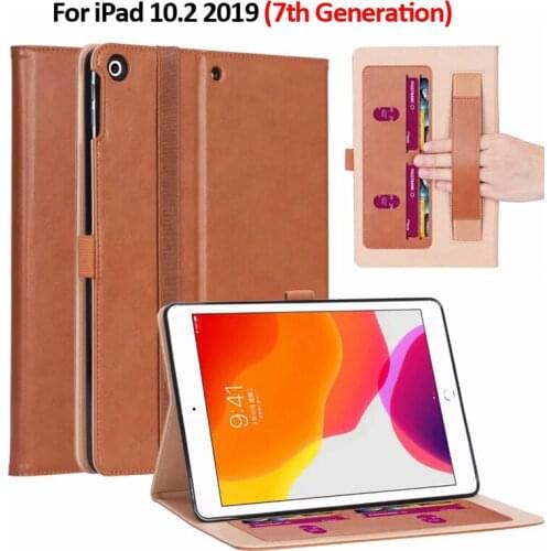 Luxury Smart Leather Tablet For iPad 10.2 2019 Case Business Magnetic Stand Cover For iPad 7th Generation Case 10.2 inch+Gift