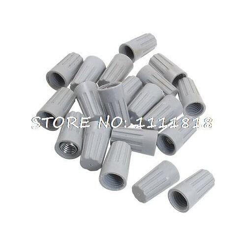 Gray P8 Pressure Screw On Electrical Wire Connector Nut 20 Pcs