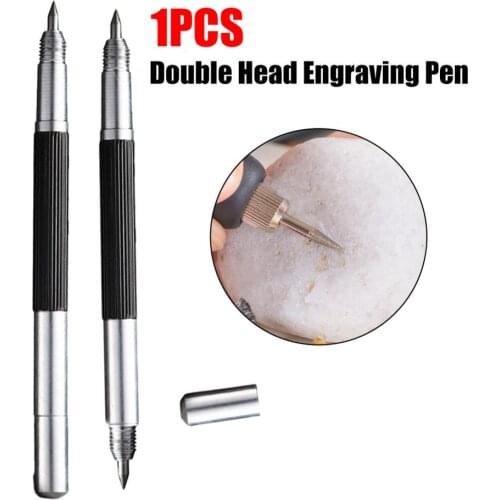 Double Head Glass Knife Tips Pen Marking Engraving Tools Metal Wooden Glass Plastic Ceramics Stone Surface Engraving Pen