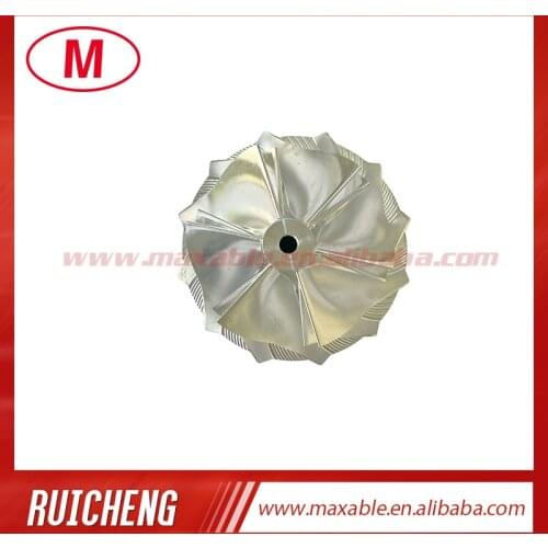 TD025 47.04/58.00 mm 6+6 blades high performance turbocharger billet/milling/aluminum 2618 compressor wheel