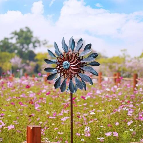 Garden Decoration Outdoor Family Garden Iron Peacock Windmill Wind Spinner Garden And Yard Decor Villa Scenic Area Decoration
