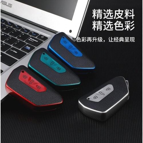 1pcs Car Rear TPU Remote Smart Key Case Key Fob Holder Cover Trim For VW Volkswagen Golf 8 Mk8 2020 3 Buttons Smart Key purses